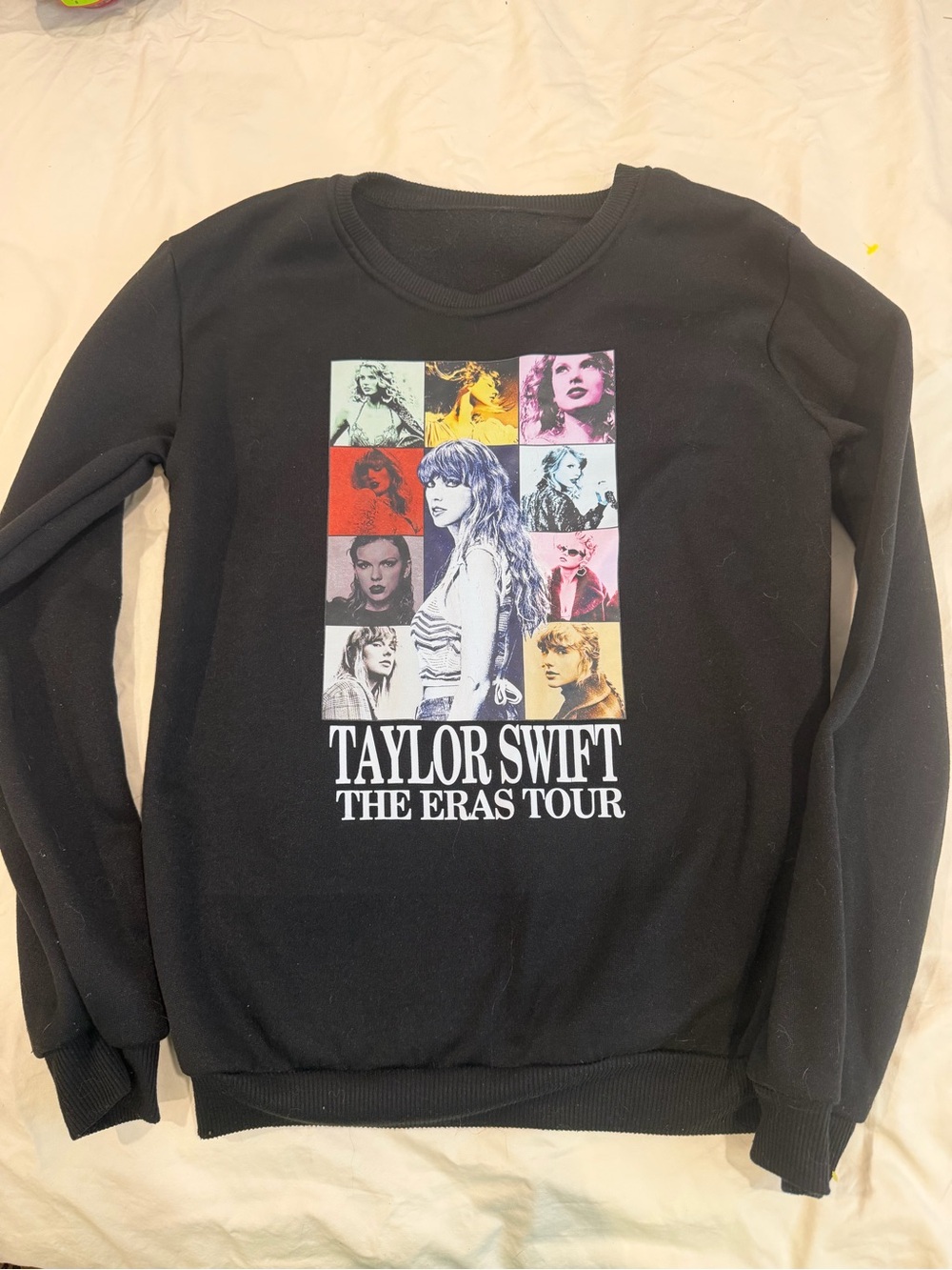 Taylor Swift The Eras Tour Black Graphic Sweatshirt